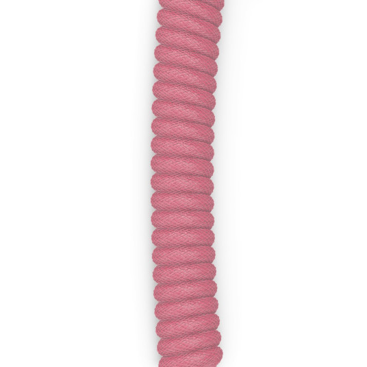 Glorious GMMK Coiled Cable Pixel Pink, Spiral Cable, USB-C/USB-A - pink