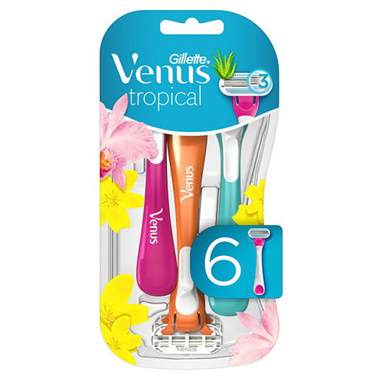 Gillette - Venus Tropical kertakäyttörasvat 6 kpl.