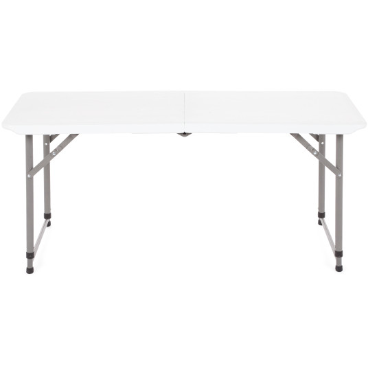 Kokoontaittuva puutarhapöytä, korkeussäädettävä, 122 cm
