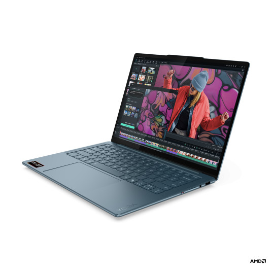 Kannettava tietokone Lenovo Yoga Slim 7 14AKP10, AI Copilot+ PC, 14 WUXGA, AMD Ryzen AI 7, RAM 32GB, 512GB SSD, AMD Radeon 860M Graphics, Windows 11 Home, Tidal Teal 83JY004MNT