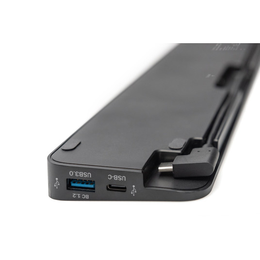Digitus DA-70868 Kannettavan tietokoneen telakka / liitin Replikaattori Johdin USB 3.2 Gen 1 (3.1 Gen 1) Type-C Musta