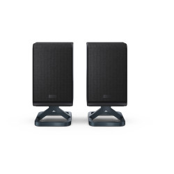Sharp HT-SPR52021(BK) Q Soundbar 2.0.2 Wireless Rear Surround Speakers, Black | Sharp