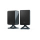 Sharp HT-SPR52021(BK) Q Soundbar 2.0.2 Wireless Rear Surround Speakers, Black | Sharp