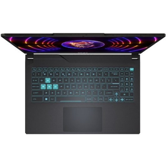 Kannettava tietokone MSI Cyborg 15 A13VE-1830NL, 15.6 FHD, Intel Core i7, RAM 16GB, 512GB SSD, NVIDIA GeForce RTX 4050, Windows 11 Home, Black 9S7-15K111-1830