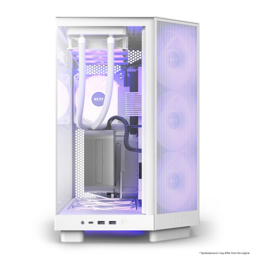 NZXT H6 Flow RGB valkoinen
