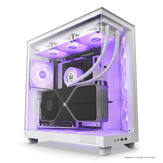 NZXT H6 Flow RGB valkoinen