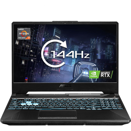 Asus TUF Gaming A15 15.6"; AMD Ryzen™ 5 4600H Mobile Processor (6C/12T, 8MB cache, up to 4.0 GHz max boost)|8GB DDR4 RAM|15,6 FHD 144Hz|512GB M.2 NVMe SSD|Wi-Fi 6(802.11ax) (Dual band) 2*2 + Bluetooth® 5.2 |Windows 11 |Atnaujintas/Renew