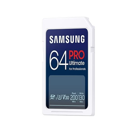 Samsung PRO Ultimate SDXC 64GB UHS-I U3 [Zapis 130MB/s Odczyt 200MB/s]