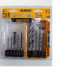 Set of 10 Black and Gold Hex drill bits