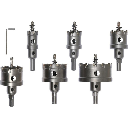 YT. TCT HOLE SAW SET METALLILLE 6kpl.