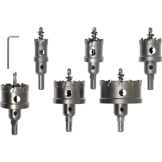 YT. TCT HOLE SAW SET METALLILLE 6kpl.