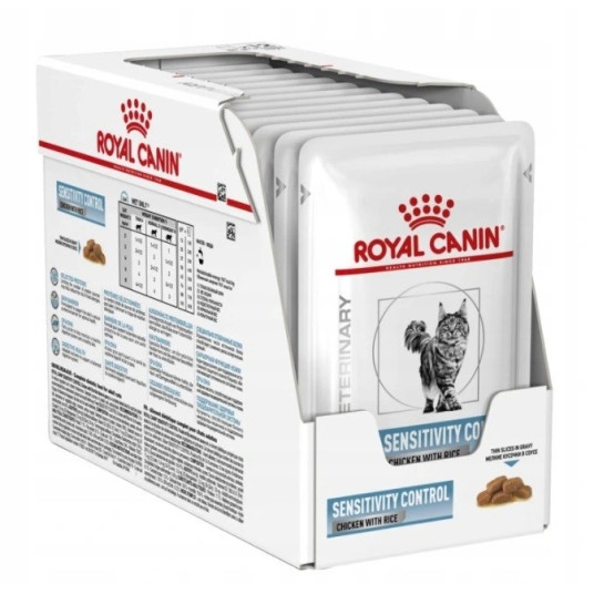 ROYAL CANIN Sensitivity Control Chicken Gravy - kissan märkäruoka - 12 x 85g