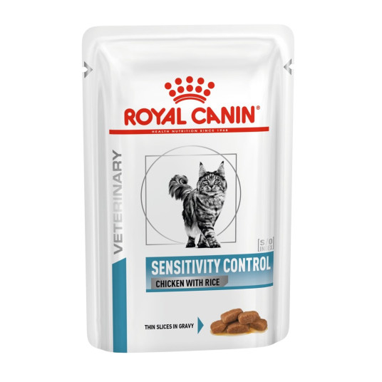 ROYAL CANIN Sensitivity Control Chicken Gravy - kissan märkäruoka - 12 x 85g