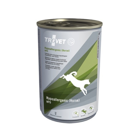 TROVET Hypoallergenic HPD with horse - Märkäruoka koirille - 400 g