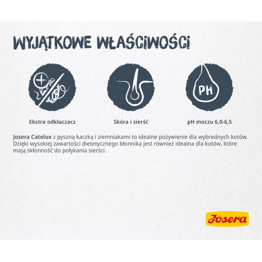 Josera 9610 kissan kuivaruoka aikuisille Ankka, peruna, siipikarja 10 kg