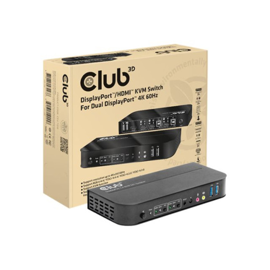 CLUB 3D DISPLAYPORT/HDMI KVM -KYTKIN
