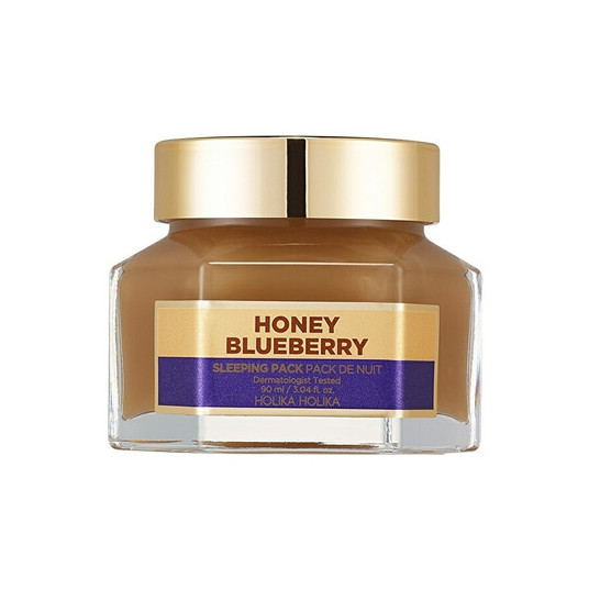 Holika Holika Blueberry Honey Sleeping Pack - Night face mask with honey and blueberries, 90ml
