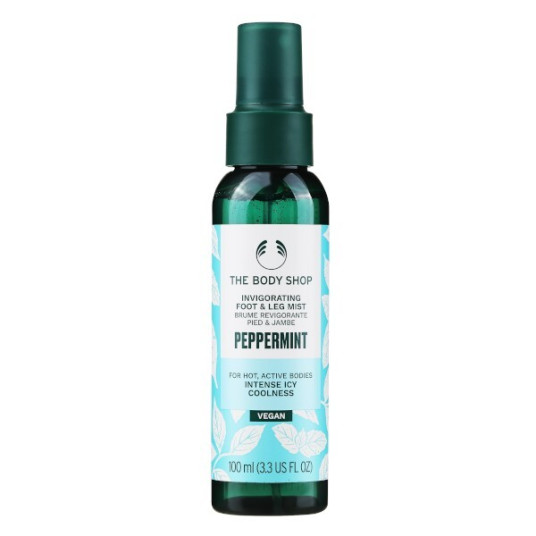 The Body Shop - Virkistävä jalkaspray Peppermint (Virsoittava jalka- ja jalkasumu) 100 ml