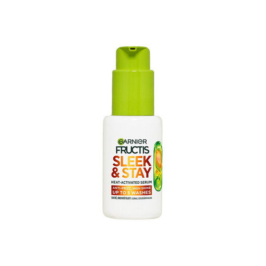GARNIER Fructis Keratin Sleek Heat-Activated Serum - Seerumi kuiville ja kiharille hiuksille, 50 ml