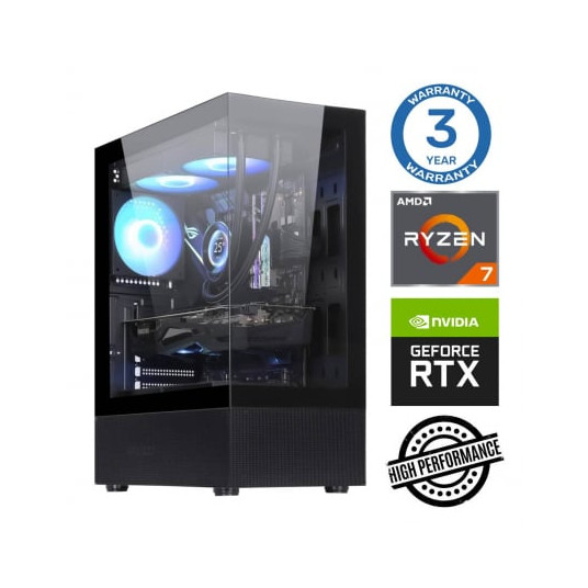 Ryzen 7 5700 32GB 32GB 1TB SSD RTX4060 8GB Ei käyttöjärjestelmää