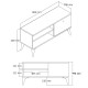 TV-taso Hanah Home Retro 1552 - tammi