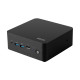 MSI Cubi NUC 13MQ-062PL i5-1345U 16GB SSD512GB Intel Iris Xe Graphics AX211 WiFi 6E Windows 11 Pro musta
