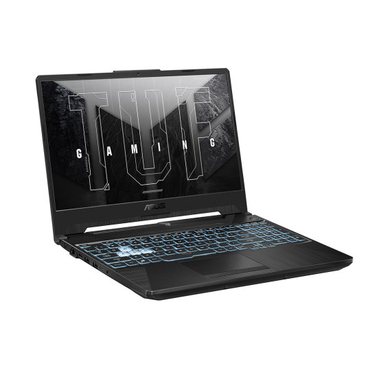 ASUS TUF Gaming A15 FA506NC-HN002W AMD Ryzen™ 5 7535HS kannettava tietokone 39,6 cm (15,6") Full HD 8 GB DDR5-SDRAM 512 GB SSD NVIDIA GeForce RTX 3050 Wi-Fi 6 (802.11ax) Windows 11 Home Musta