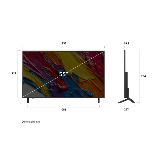Televisio LG 55QNED82A3B QNED 55" Smart