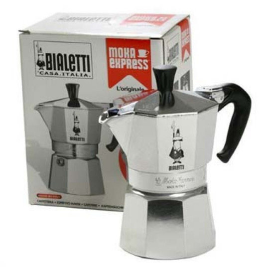 Bialetti Moka Express Moka keittoastia 0,775 L Alumiini, Musta