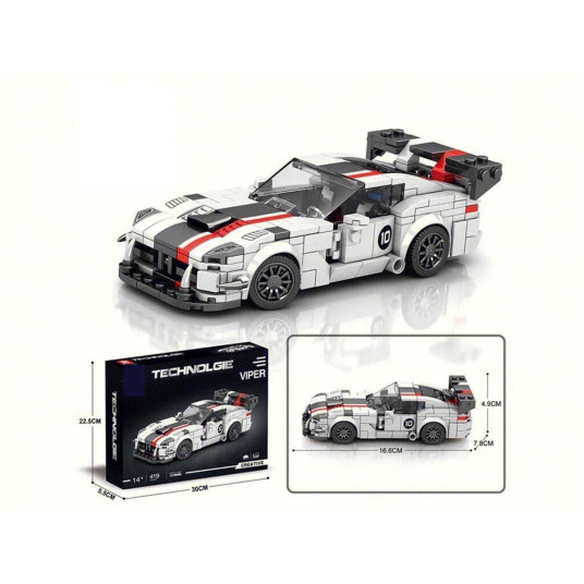 Reobrix Sports Car Brick Set 419pcs