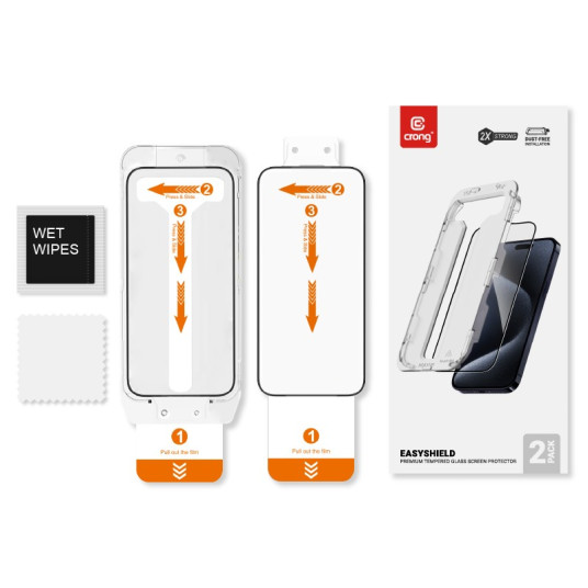 Karkaistu lasi iPhone 15 Pro (2 kpl) EasyS