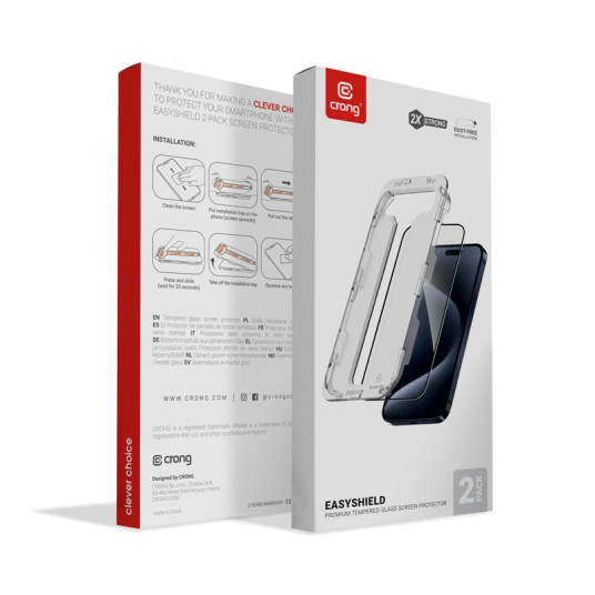Karkaistu lasi iPhone 15 Pro (2 kpl) EasyS