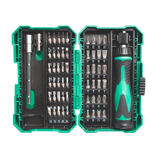 Ruuvimeisseli- ja hylsysarja 57 kpl SD-9857M Pro'sKit -paketti