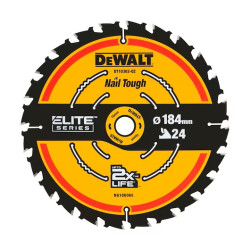 DEWALT PIŁA TARCZOWA DO ZAGŁĘBIARKI 184mm x 16mm 24z