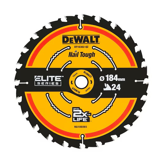 DEWALT PIŁA TARCZOWA DO ZAGŁĘBIARKI 184mm x 16mm 24z