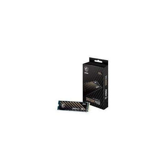 SSD|MSI|SPATIUM M450|500GB|M.2|PCIe Gen4|NVMe|3D NAND|Write speed 2300 MBytes/sec|Read speed 3600 MBytes/sec|2.15mm|TBW 300 TB|MTBF 1500000 hours|S78-440K380-P83