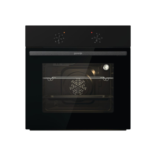 Gorenje Oven | BO6615E01B | 60 L | Electric | EnamelClean | Push pull buttons | Height 59.5 cm | Width 59.5 cm | Stainless steel