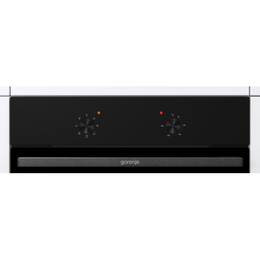 Gorenje Oven | BO6615E01B | 60 L | Electric | EnamelClean | Push pull buttons | Height 59.5 cm | Width 59.5 cm | Stainless steel