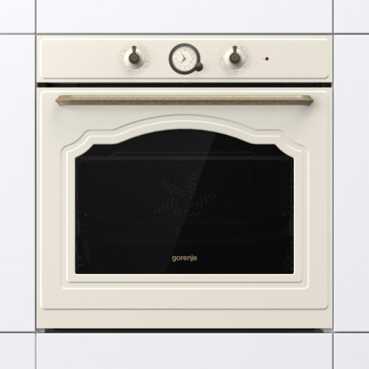Gorenje Oven | BOS67372CLI | 77 L | Multifunctional | AquaClean | Mechanical | Steam function | Height 59.5 cm | Width 59.5 cm | Sandy