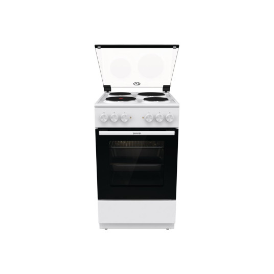 Gorenje Cooker | GE5A21WH | Hob type Electric | Oven type Electric | White | Width 50 cm | Grilling | Depth 59.4 cm | 68 L