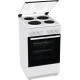 Gorenje Cooker | GE5A21WH | Hob type Electric | Oven type Electric | White | Width 50 cm | Grilling | Depth 59.4 cm | 68 L