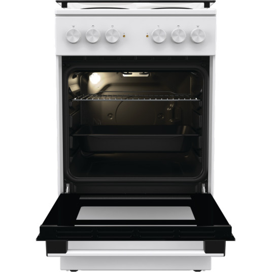 Gorenje Cooker | GE5A21WH | Hob type Electric | Oven type Electric | White | Width 50 cm | Grilling | Depth 59.4 cm | 68 L