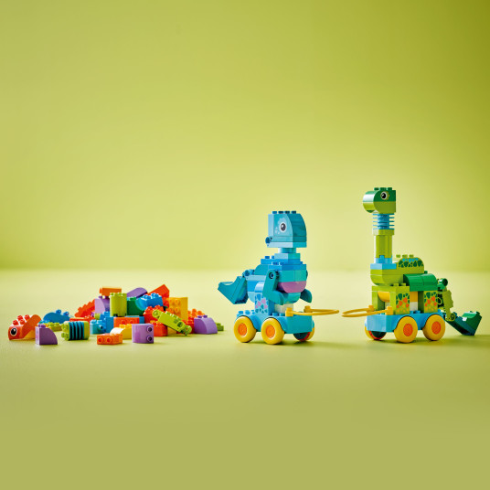 LEGO® 10451 DUPLO® Kaupunki: Dinosauruksia pyörien päällä – 3in1-setti
