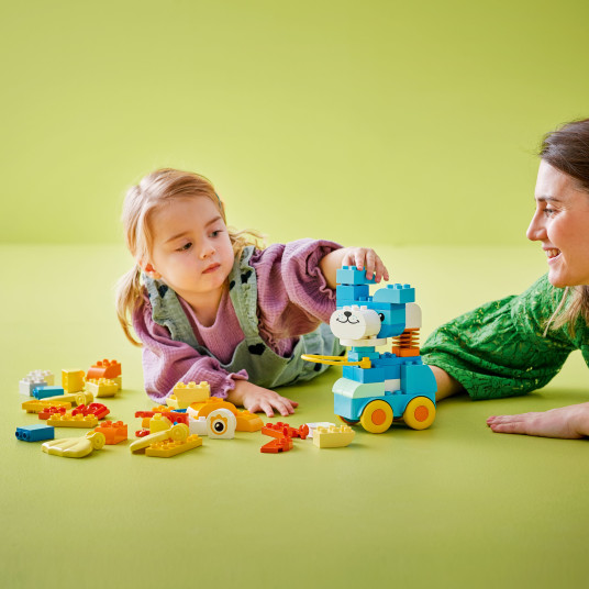 LEGO® 10448 DUPLO® Kaupunki: Eläimiä pyörien päällä – 3in1-setti