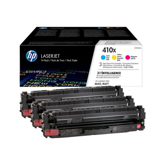 "HP Toner 410X CF252XM Multipack (syaani/magenta/keltainen) suuri kapasiteetti"