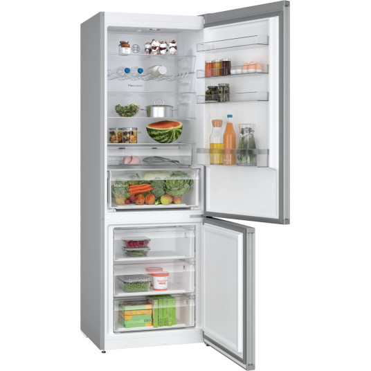 Bosch Serie 4 KGN497LDF jääkaappi-pakastin pakastin, vapaasti seisova 440 L D Ruostumaton teräs