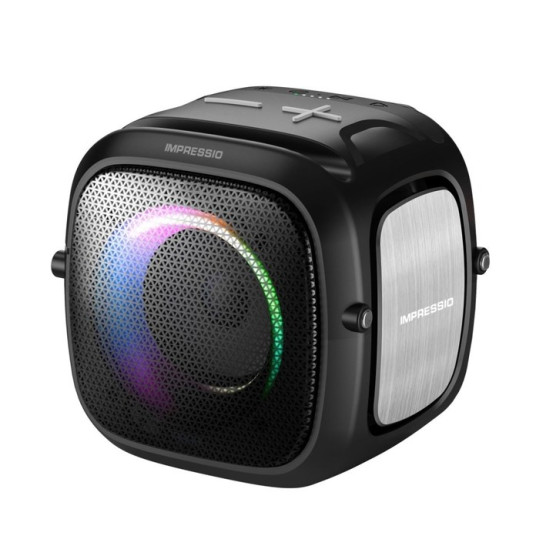C-TECH Impressio Qubis mini kannettava monokaiutin musta 5 W