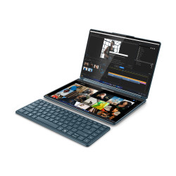 Lenovo Yoga Book 9 14IAH10 | Tidal Teal | 2x14" | OLED | Kosketusnäyttö | 2.8K WQXGA+ | 2880 x 1800 pikseliä | Kiiltävä | Intel Core Ultra 7 | 255H | 32 GB | Juotettu LPDDR5x | 1000 GB kiintolevykapasiteetti | Intel Arc Graphics | Windows 11 Pro | 802.11b