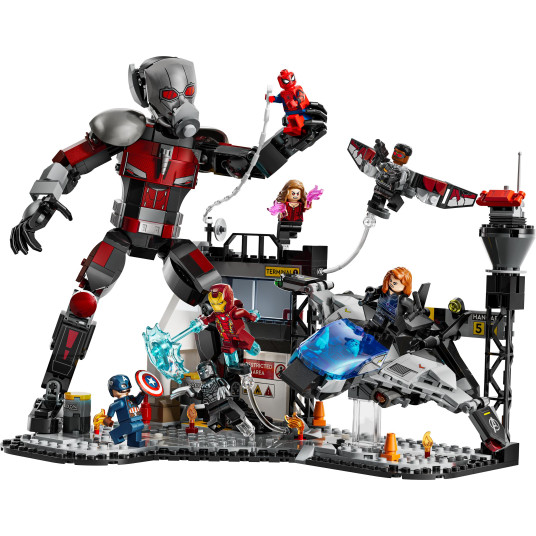 LEGO® 76314 Super Heroes Kapteeni Amerikka: Sisällissodan toiminta