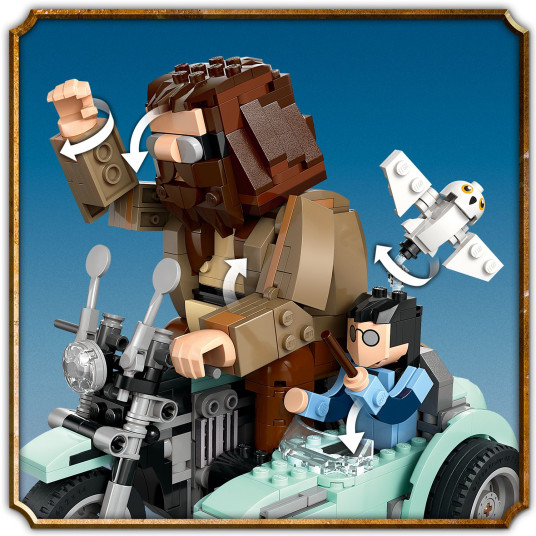 LEGO® 76443 Harry Potter TM Hagridin ja Harryn moottoripyörämatka